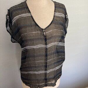 Armani Exchange v-neck silk shirt